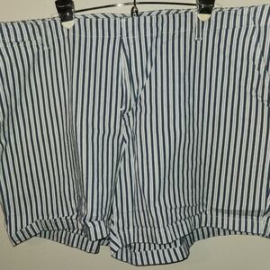 Striped Blue and White Shorts